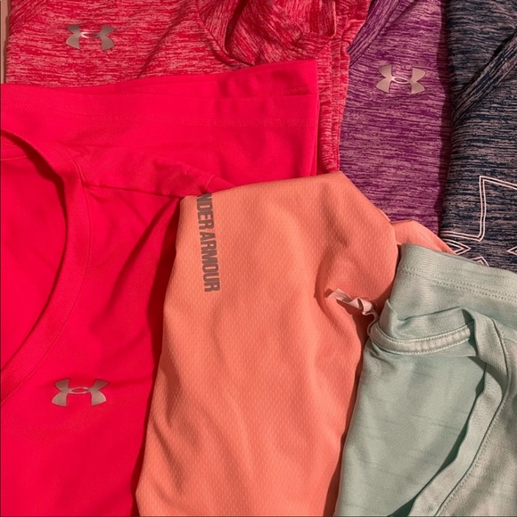 10 UNDER ARMOUR Tech V-Neck Workout Shirts - Picture 5 of 5